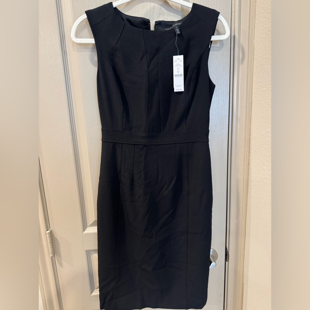White House Black Market Classic Black Midi Dress